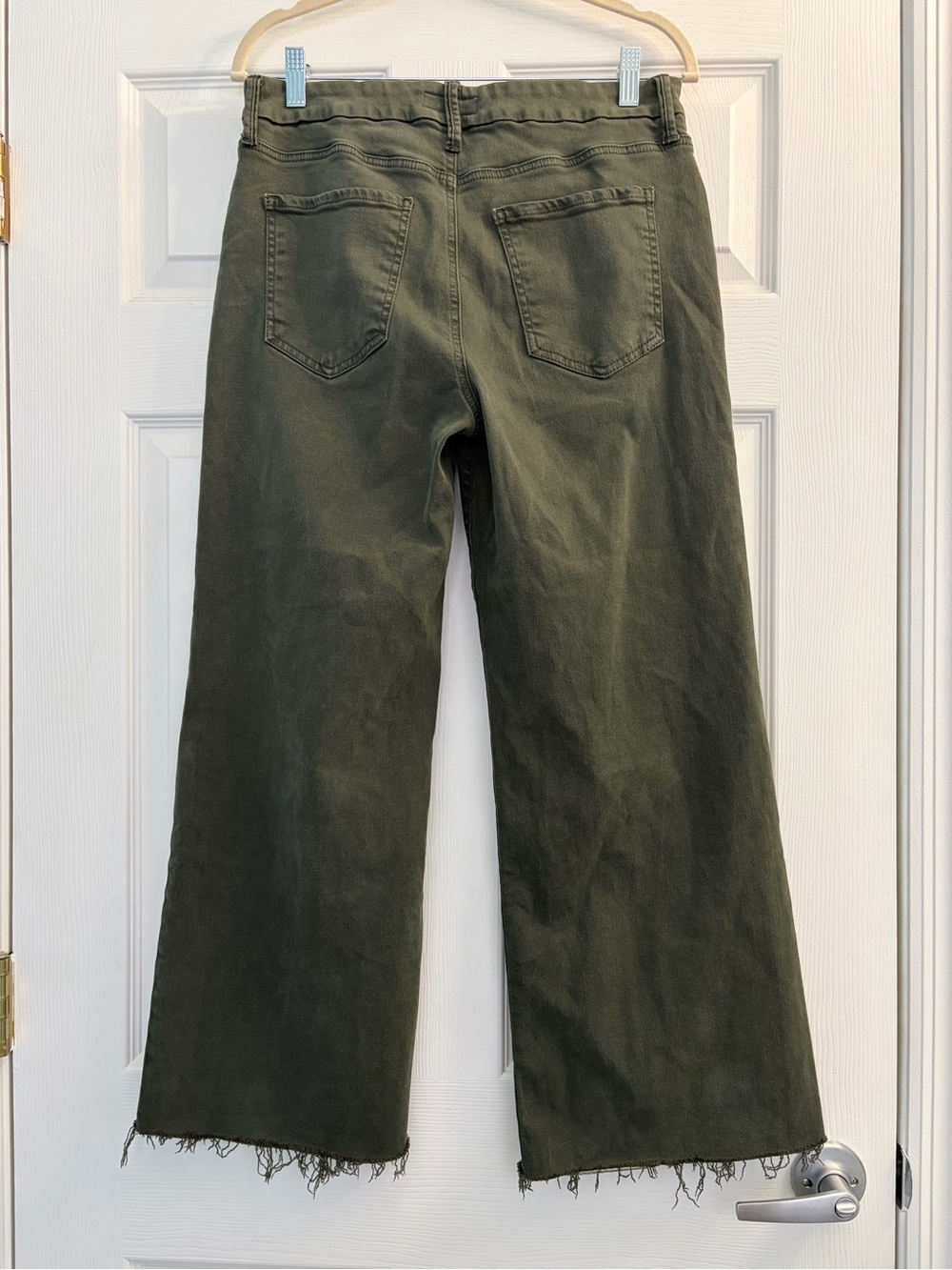 Kut From the Kloth Meg Wide Leg Jeans - Olive Green - Picture 2 of 4